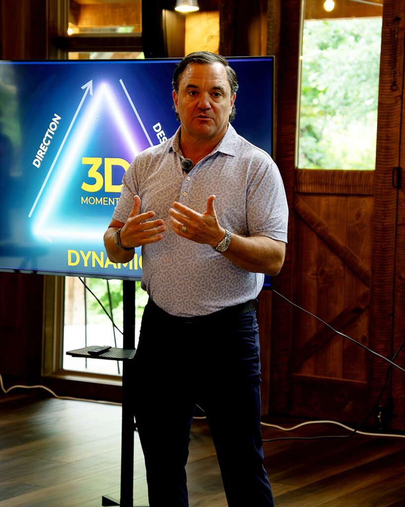 Cullen Talley presenting the 3D Momentum Method