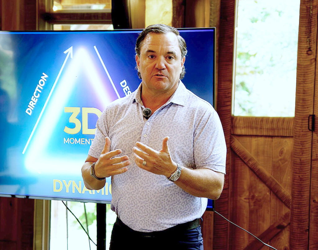 Cullen Talley presenting the 3D Momentum Method
